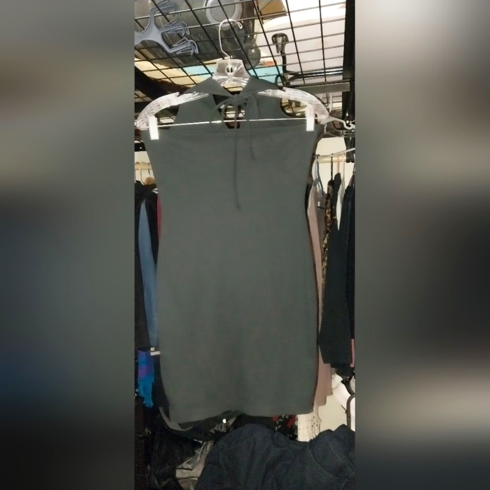 Wild Fable Black Halter Midi Dress - Picture 2 of 2